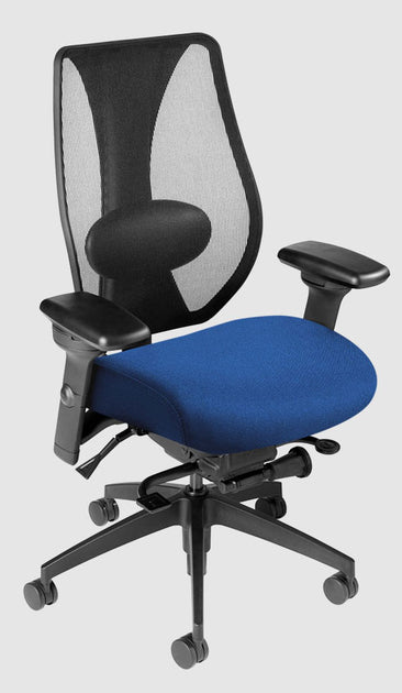 ErgoCentric tCentric Multi Tilt Series Hybrid Mesh Back Foam and Fabr ErgoEquip