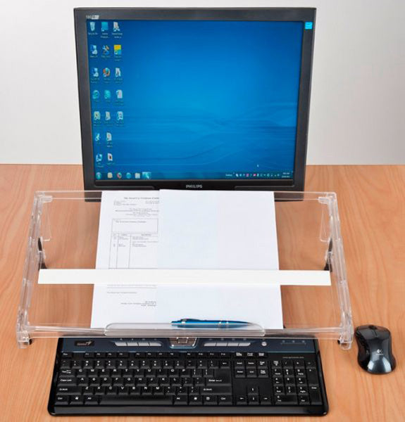 Microdesk Document Holder / Writing Surface Slant Desk by ErgoVerse