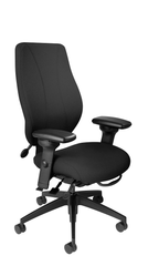 ErgoCentric tCentric Multi-Tilt Series Upholstered Backrest - Midnight Black Frame